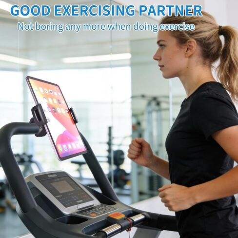 Tablet Holder Mount for Spin Bike,Phone iPad Holder Stand for Treadmill，Stationary Bicycle, Microphone Stand,Stroller, Gym,Tablet Clamp Fit for iPad Pro 12.9, Galaxy Tabs, iPhones,4.7-13" in Saudi Arabia