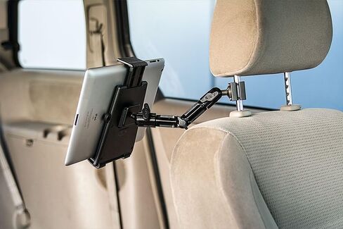 ARKON Mounts Heavy-Duty Tablet Headrest Mount, For Passenger Entertainment, Strong Headrest Clamp with Multi-Angle 8" Arm, Compatible with iPad, Note, Tab, and More in Saudi Arabia