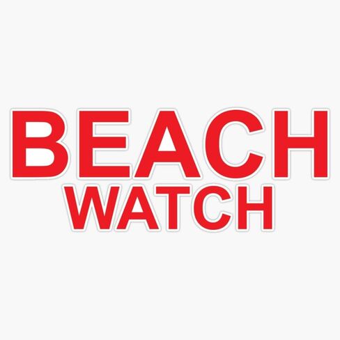LAD Studio Beach Watch Sticker Bumper Sticker Vinyl Decal 5"" in Saudi Arabia