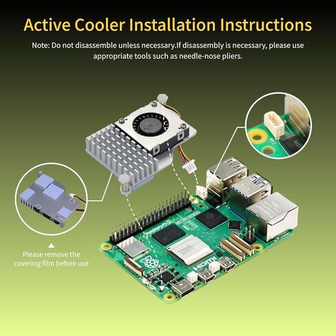 iRasptek Basic kit for Raspberry Pi 5 2GB RAM Includes Active Cooler and Pi5 Case in Saudi Arabia