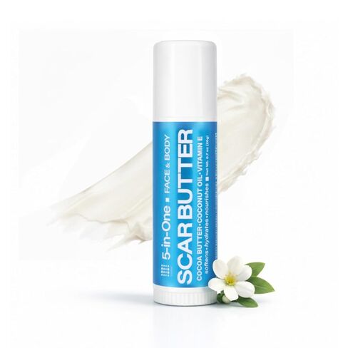 KELODA Keloid Scar Care Butter Stick | Scars and Keloids Removal Balm | For Surgical Scars and Keloids from Piercings, Stretch Marks, Acne | With Anti Scar Cocoa, Shea Butter, Coconut and Jojoba Oils in Saudi Arabia