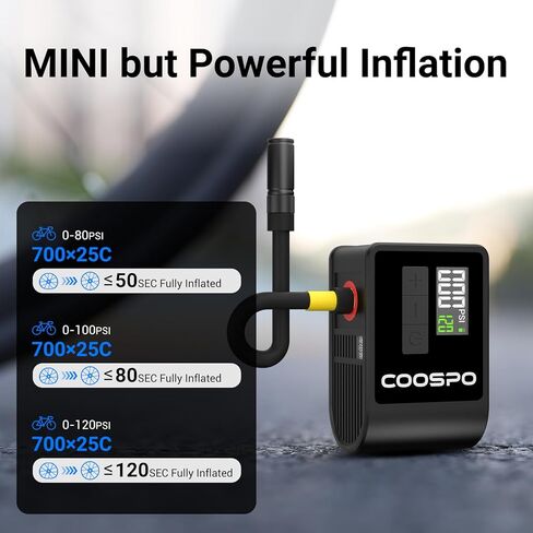CooSpo [Bundle Promotion] BC107 GPS Bike Computer Matches with Mini Electric Bike Pump B1 in Saudi Arabia