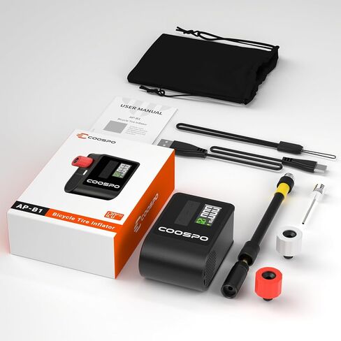 CooSpo [Bundle Promotion] BC107 GPS Bike Computer Matches with Mini Electric Bike Pump B1 in Saudi Arabia
