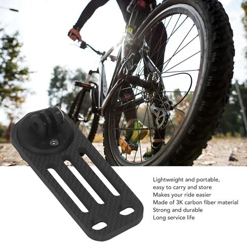 Bicycle Computer Holder 3K Carbon Fiber Extended Front Mount Bicycle Computer Holder External Front Mounting GPS Unit with Tough Performance Suitable for Cyclists in Saudi Arabia