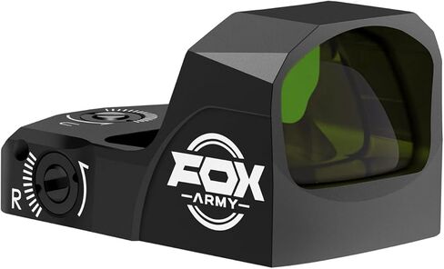 Foxarmy FXA12 Green Dot Sight for Pistol - RMR/407C Footprint Reflex Optic with Shake Awake & Lock Mode - 3 MOA Dot - 6061-T6 Aluminum, IPX7 Waterproof in Saudi Arabia