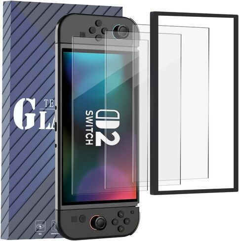 Tempered Glass Screen Protector Kit for Nintendo Switch 2 7.9" 2025，Includes Easy Align Frame for Bubble/Dust Free Application （3-Pack） in Saudi Arabia