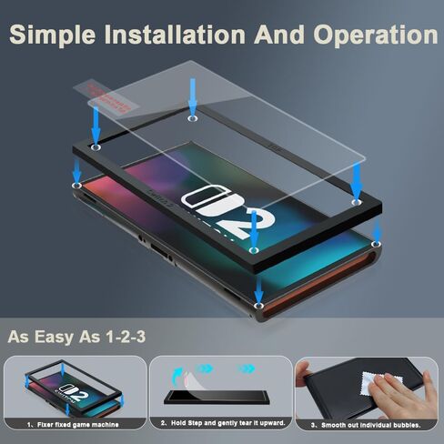 Tempered Glass Screen Protector Kit for Nintendo Switch 2 7.9" 2025，Includes Easy Align Frame for Bubble/Dust Free Application （3-Pack） in Saudi Arabia