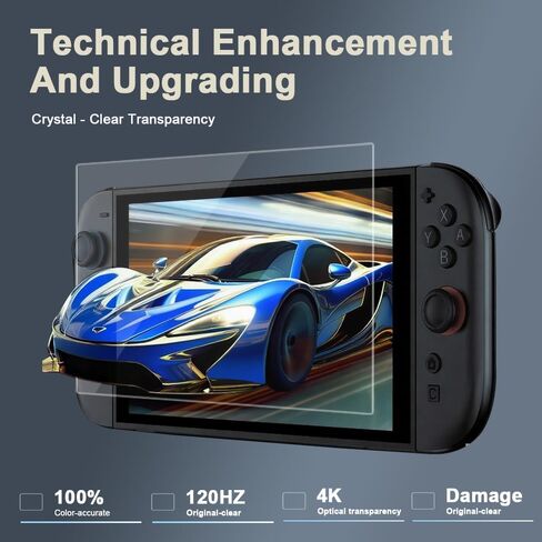Tempered Glass Screen Protector Kit for Nintendo Switch 2 7.9" 2025，Includes Easy Align Frame for Bubble/Dust Free Application （3-Pack） in Saudi Arabia