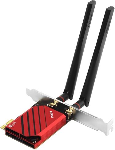 بطاقة FENVi AXE5400 WiFi 6E PCIe | ثلاثي الموجات 6 جيجا هرتز، السرعة الإجمالية 5400 ميجا بت في الثانية، ألعاب خالية من التأخر | بلوتوث 5.3، هوائي قابل للفصل، WPA3 | كمبيوتر سطح المكتب، الواقع الافتراضي، بث بدقة 8K | ويندوز 10/11 in Kuwait