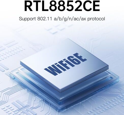 بطاقة FENVi AXE5400 WiFi 6E PCIe | ثلاثي الموجات 6 جيجا هرتز، السرعة الإجمالية 5400 ميجا بت في الثانية، ألعاب خالية من التأخر | بلوتوث 5.3، هوائي قابل للفصل، WPA3 | كمبيوتر سطح المكتب، الواقع الافتراضي، بث بدقة 8K | ويندوز 10/11 in Kuwait