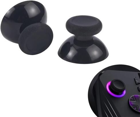 قطعتان من أعواد الإبهام البديلة من VicRole لـ Rog Ally X (2024) RC72LA، قطع إصلاح عصا الإبهام للعصي اليسرى واليمنى - أسود in Kuwait