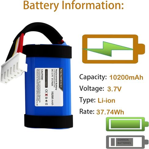 CS BATTERY Charge 4 Batteries Compatible with ID998 1INR19/66-3 SUN-INTE-118 IAA011NA IY1068 10200mAh in Saudi Arabia