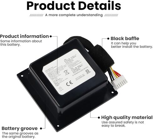 SUN-INTE-260 Battery Compatible with JBL PartyBox 100 Portable Wireless Bluetooth Party Speaker 14.4V 2500mAh 36Wh in Saudi Arabia