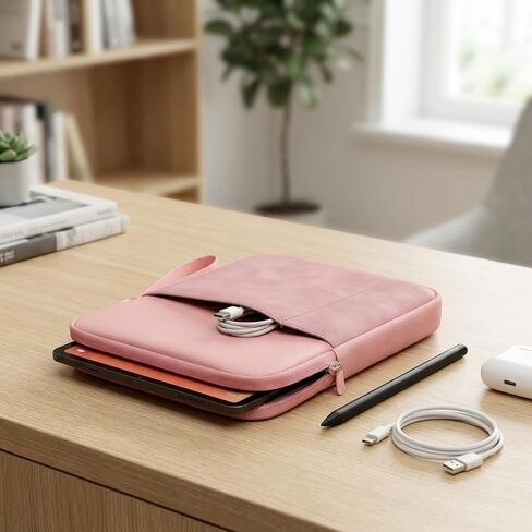 Multifunctional Tablet Sleeve for 7-8.8 Inch Tablets - Thickened, Shockproof, and Dustproof Protective Case, Slim Portable Storage Bag Ideal for Travel and Office Use in Saudi Arabia