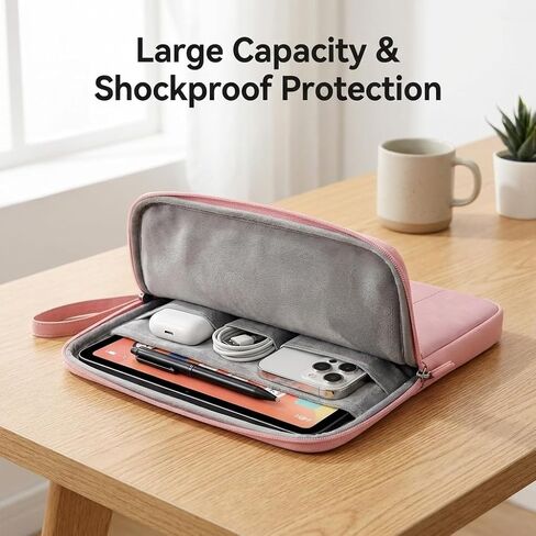 Multifunctional Tablet Sleeve for 7-8.8 Inch Tablets - Thickened, Shockproof, and Dustproof Protective Case, Slim Portable Storage Bag Ideal for Travel and Office Use in Saudi Arabia