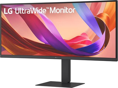 LG 34U650A-B 34-inch UltraWide WQHD (3440 x 1440) IPS Curved Wide Computer Monitor, 100Hz, HDR10, Built-in Speaker, HDMI, DisplayPort, USB Type-C PD 96W, Tilt/Height/Swivel Adjustable Stand, Black in Saudi Arabia