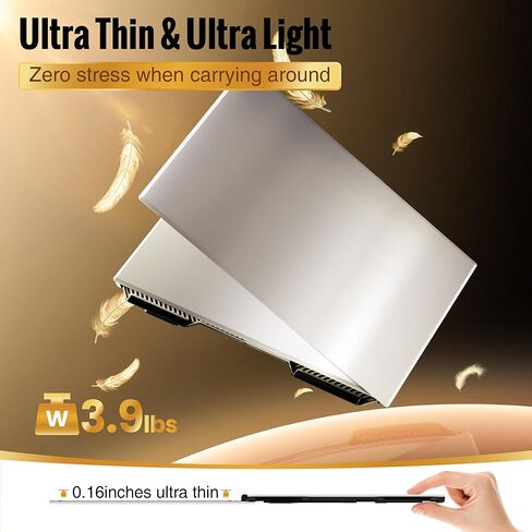 2026 New One Cable Connection Laptop Screen Extender Monitor Portable, Ultra Thin 15.6" 1080P FHD Triple Screen,Fit for 13-17" Laptop, Plug & Play Compatiable with Win/Mac/Chrome/Android in Saudi Arabia