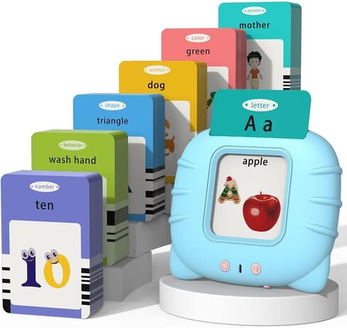 ألعاب بطاقات الفلاش الناطقة للفتيات 1 2 3 4 5 6، تعلم ABC والأرقام 0-100 والعبارات والأشياء والصفات والمزيد من كلمات Dolch Sight، 280 بطاقة تحتوي على 560 كلمة/عبارة in Kuwait
