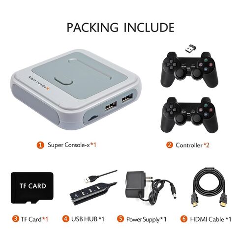Kinhank Super Console X Video Game Console Built in 35,000+ Games,Retro game console for 4K HD Output,with 2 Gamepads in Saudi Arabia