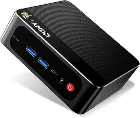 Beelink SER5 Pro Mini PC, Ryzen 5 5625U (6C/12T, Up to 4.3GHz), 16GB DDR4 RAM, 500GB NVMe SSD, Radeon Graphics 7 CUs, Triple Display 4K@60Hz via HDMI/DP/Type-C, WiFi 6/BT 5.4, Compact Office Desktop in Saudi Arabia