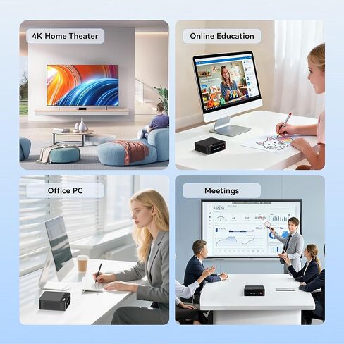 Beelink SER5 Pro Mini PC, Ryzen 5 5625U (6C/12T, Up to 4.3GHz), 16GB DDR4 RAM, 500GB NVMe SSD, Radeon Graphics 7 CUs, Triple Display 4K@60Hz via HDMI/DP/Type-C, WiFi 6/BT 5.4, Compact Office Desktop in Saudi Arabia
