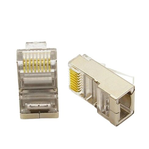 50 قطعة موصل Rj45 Cat6 8p8c محطات كابل مفاتيح مودم in Kuwait
