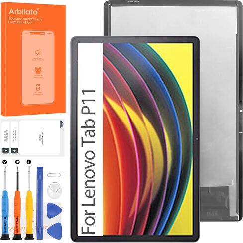 Screen for Lenovo Tab P11 Tablet Screen Replacement for Lenovo Tab P11 Plus LCD Screen TB-J606F,ZA940124SE Touch Display Digitizer Assembly Repair Parts(Black with Frame) in Saudi Arabia