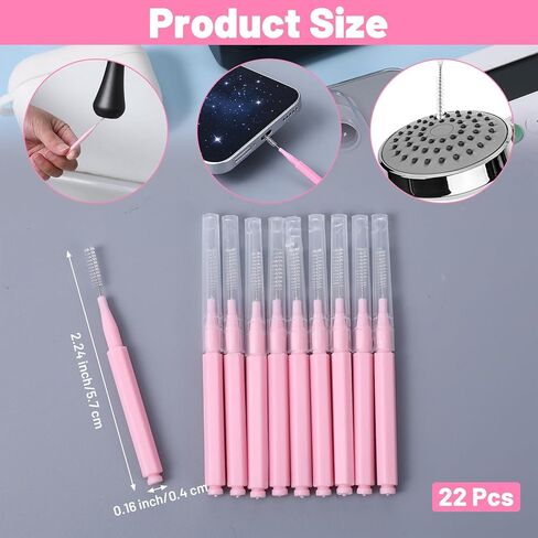 Cell Phone Cleaning Kit 22 Pcs Phone Charging Port Cleaner Anti-Clogging Mini Cleaning Dust Remover Tools USB C Speaker Port Clean Kit fit for Cell Phones Earbuds in Saudi Arabia