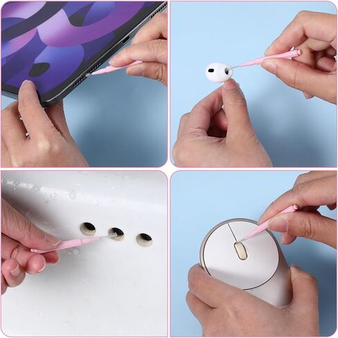 Cell Phone Cleaning Kit 22 Pcs Phone Charging Port Cleaner Anti-Clogging Mini Cleaning Dust Remover Tools USB C Speaker Port Clean Kit fit for Cell Phones Earbuds in Saudi Arabia