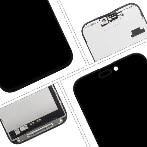 Screen Replacement for iPhone 16 Pro Max LCD for iPhone 16 Pro Max Display Touch Screen Digitizer Assembly A3296,A3084,A3295,A3297 Repair Parts with Tools(Black,Incell) in Kuwait