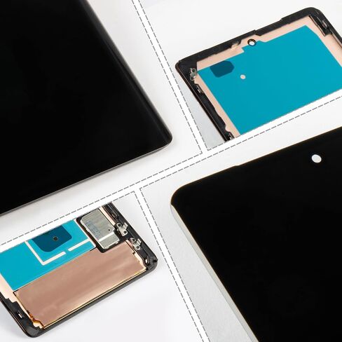 OLED Screen Replacement for Google Pixel 7 Pro LCD Display GP4BC GE2AE Touch Screen Assembly with Repair Tools (Black with Frame,No Fingerprint Cable) in Kuwait