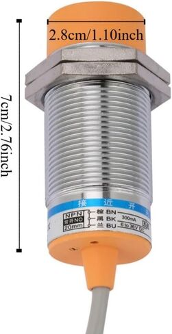 مستشعر القرب الحثي كشف 20 مم - NPN NO DC 6-36V مفتاح الكشف عن المعادن للتحكم في تحديد موضع الأتمتة الصناعية in Kuwait