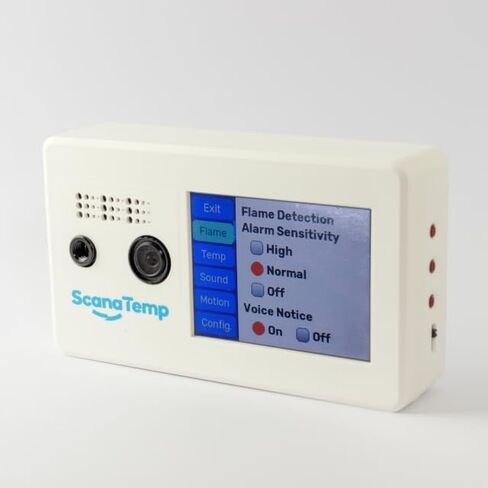 AI Thermal Flame & Heat Detector for EV Charging, E-Bike Battery, and Garage Safety | Advanced Sound Monitor System in Saudi Arabia