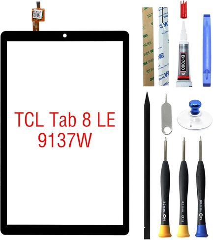 Digitizer Touch Screen Glass Replacement for TCL Tab 8 LE 9137W Repair Parts Screen [with Tools Kit] in Saudi Arabia