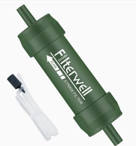 Portable Water Filtration System, 0.01 Micron Purification, Emergency Hiking Camping, Outdoor Activities, Single Unit in Saudi Arabia