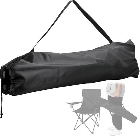 Camping Chair Replacement Carry Bag, 39.37×11.8in Folding Chair Storage Bag With Shoulder Strap & Drawstring, for camping chairs with a folded length under 37in and diameter less than 7.5 in(No Chair) in Saudi Arabia