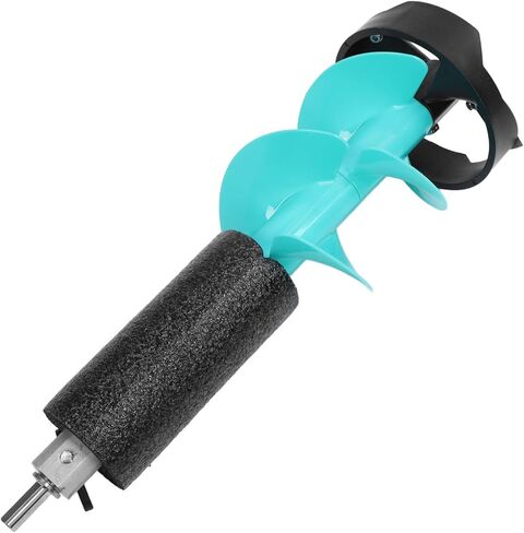 Srliya 6in Electric Ice Auger Kit Incisive Blades Impact Ice Drill Auger with Positioner for Fishing Emergency in Saudi Arabia