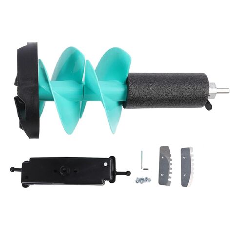 FLEXMAN Electric Ice Fishing Auger, 50cm Length 8in Diameter Drilling Electric Ice Auger Kit for Thin Ice Areas, Fishing Winter Supplies Professional with Positioner in Saudi Arabia