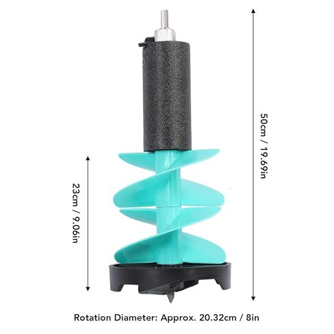 FLEXMAN Electric Ice Fishing Auger, 50cm Length 8in Diameter Drilling Electric Ice Auger Kit for Thin Ice Areas, Fishing Winter Supplies Professional with Positioner in Saudi Arabia