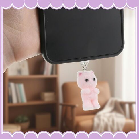 4 Pcs Dust Plug Charm Cute Cat USB c Dust Plug Charm Type C Cell Phone Anti-Dusts Plugs Compatible with Phone Type C Charging Ports for Readers Book Lover Women Men Types C Dusts Plugs in Saudi Arabia