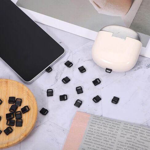 30 Pcs Black Anti Dust Silicone Type C Charging Port, Silicone Dust Plug, Type-C Charging Port Protector, Clear Chargings Ports Covers Anti Plug Cover Plugs for Phones Laptops in Saudi Arabia