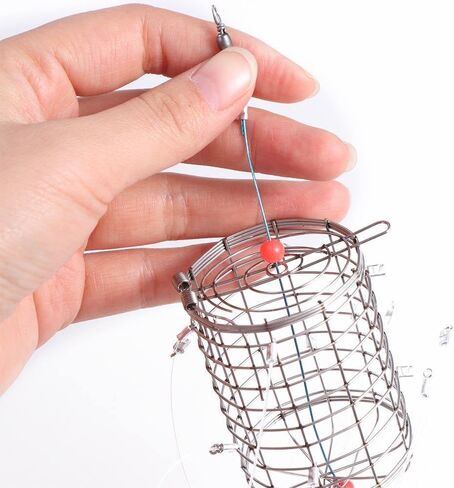 Stainless Steel Crab Trap Steel Wire Bait Cage Catching Tool, Fishing Net Lure Trap Crab Trap Bait Cage Fishing Accessories in Saudi Arabia