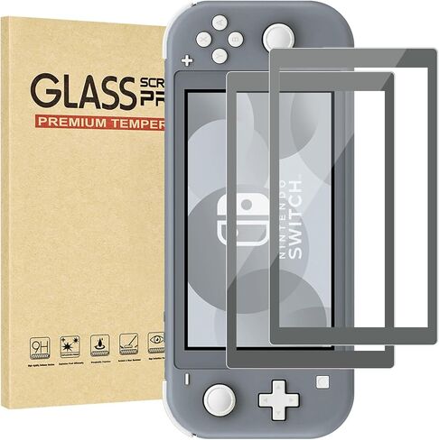 2-Pack Pink Border Tempered Glass Screen Protector for Switch Model 2017 [6.2 Inch]，HD Clear, Anti Scratch, Anti-Fingerprint, Shatterproof，Bubble Free, 9H Hardness, Ultra Thin in Saudi Arabia