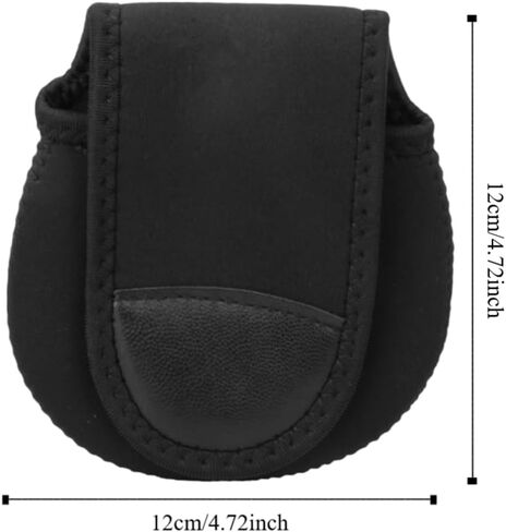 Reel Covers - Shockproof & Water Proof Storage Pouches for Baitcast & Spinning Reels, Universal Fit for Saltwater/Freshwater Fishing (4.72x4.72in)‌ in Saudi Arabia