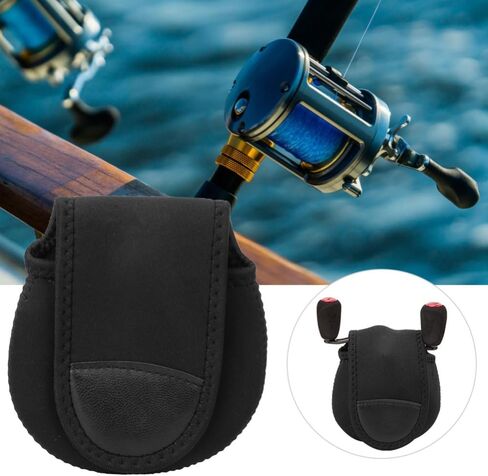 Reel Covers - Shockproof & Water Proof Storage Pouches for Baitcast & Spinning Reels, Universal Fit for Saltwater/Freshwater Fishing (4.72x4.72in)‌ in Saudi Arabia