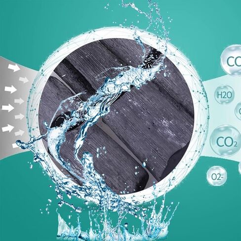 Water charcoal sticks, 2 packs of natural activated charcoal, home kitchen drinking water, Filtered water can be drunk directly, Can be used outdoors in Saudi Arabia