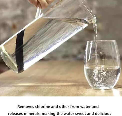 Water charcoal sticks, 2 packs of natural activated charcoal, home kitchen drinking water, Filtered water can be drunk directly, Can be used outdoors in Saudi Arabia