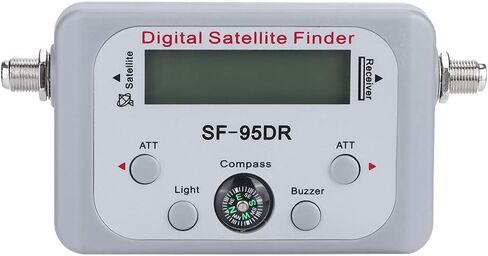 Digital Satellite Signal Meter Finder Instrument, Compact Portable Size, Lightweight - High Sensitivity Display, Illuminated for Night Use, Easy Satellite Dish Alignment in Saudi Arabia