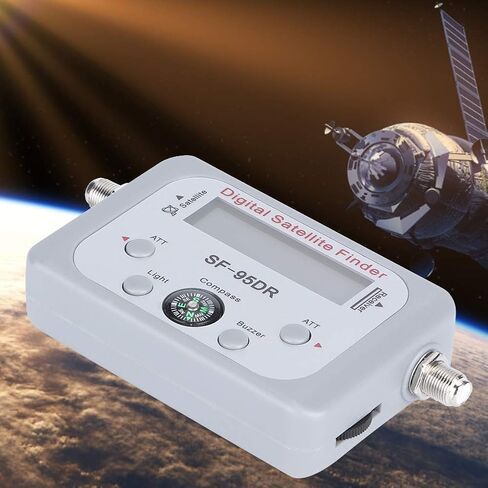 Digital Satellite Signal Meter Finder Instrument, Compact Portable Size, Lightweight - High Sensitivity Display, Illuminated for Night Use, Easy Satellite Dish Alignment in Saudi Arabia