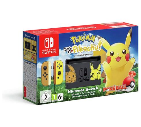 Nintendo Switch Let's Go Pikachu Limited Edition Console with Joycon + Pokeball Plus Controller (Renewed) in Saudi Arabia